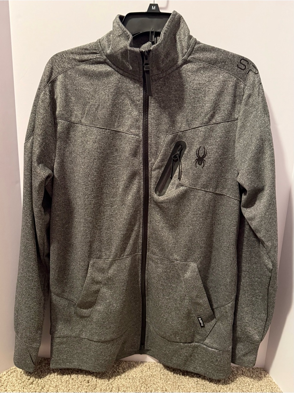 Spyder Men's Heather Gray Lightweight Softshell Jacket